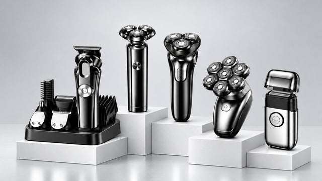 Electric shavers and grooming trimmers, product close-up
