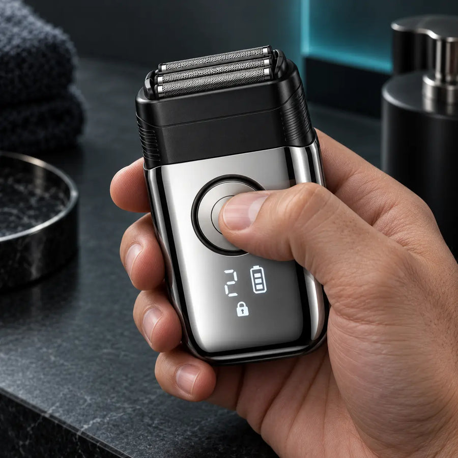 RYVO Model 9715 shaver with two-speed control and digital status display