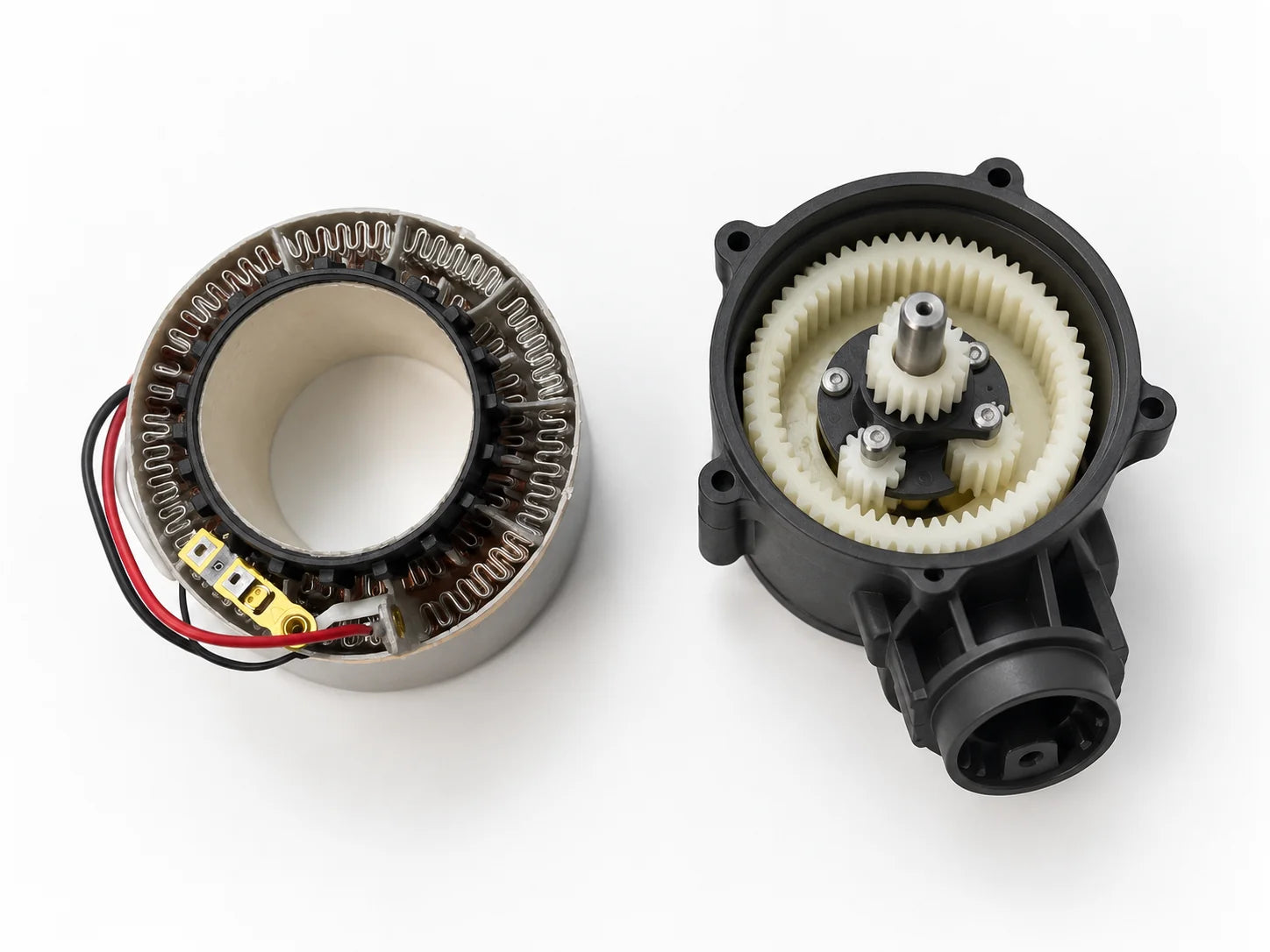 A motor unit beside the gearbox it drives